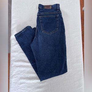 Women’s LL Bean Vintage High Rise Dark Wash Straight Leg Jean 30x30